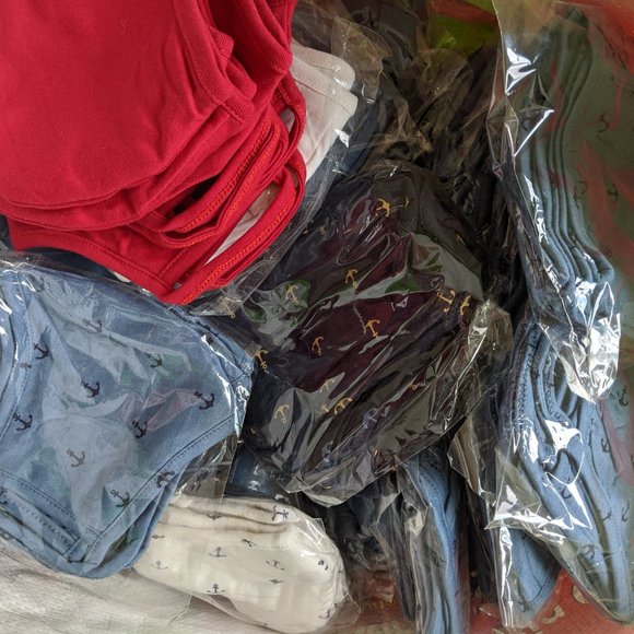 Set 5 Antibacterial Cotton Masks, Anchor design - Picture 6 of 6